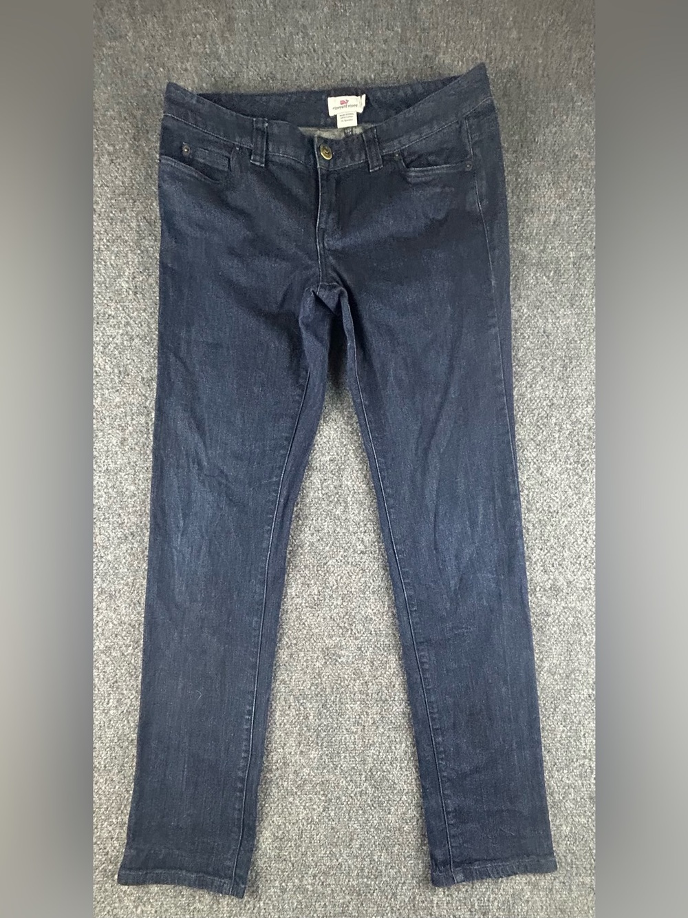 Vineyard Vines size 4 Womens Jeans Tapered Stretch Dark Wash
